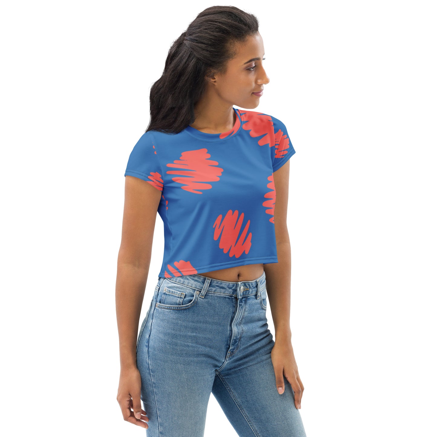 SUPA All-Over Print Crop Tee