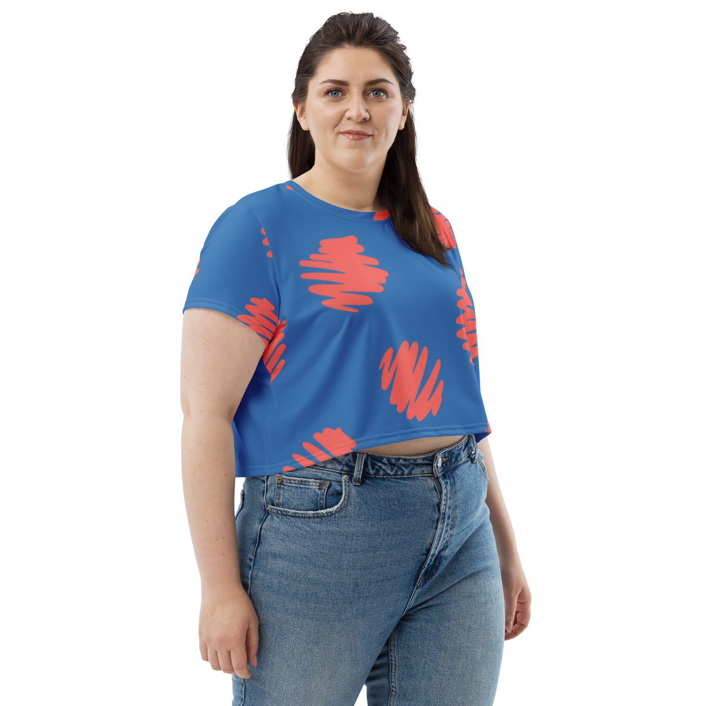 SUPA All-Over Print Crop Tee