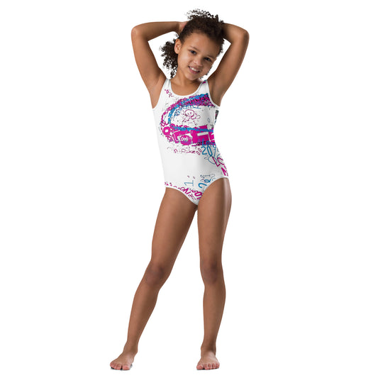 SUPA gymnastics All-Over Print Kids Swimsuit