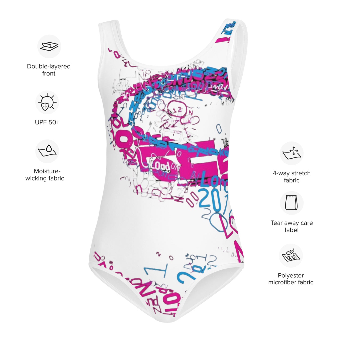 SUPA gymnastics All-Over Print Kids Swimsuit