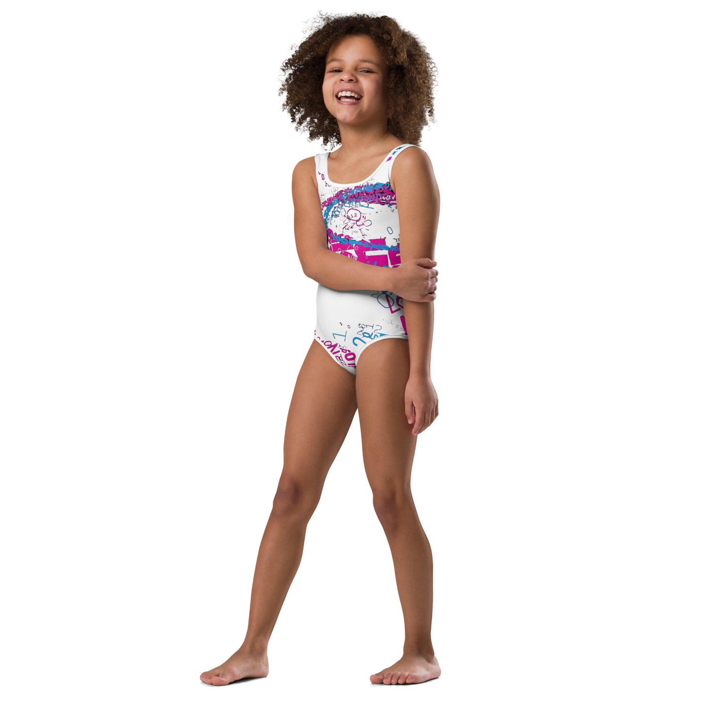 SUPA gymnastics All-Over Print Kids Swimsuit