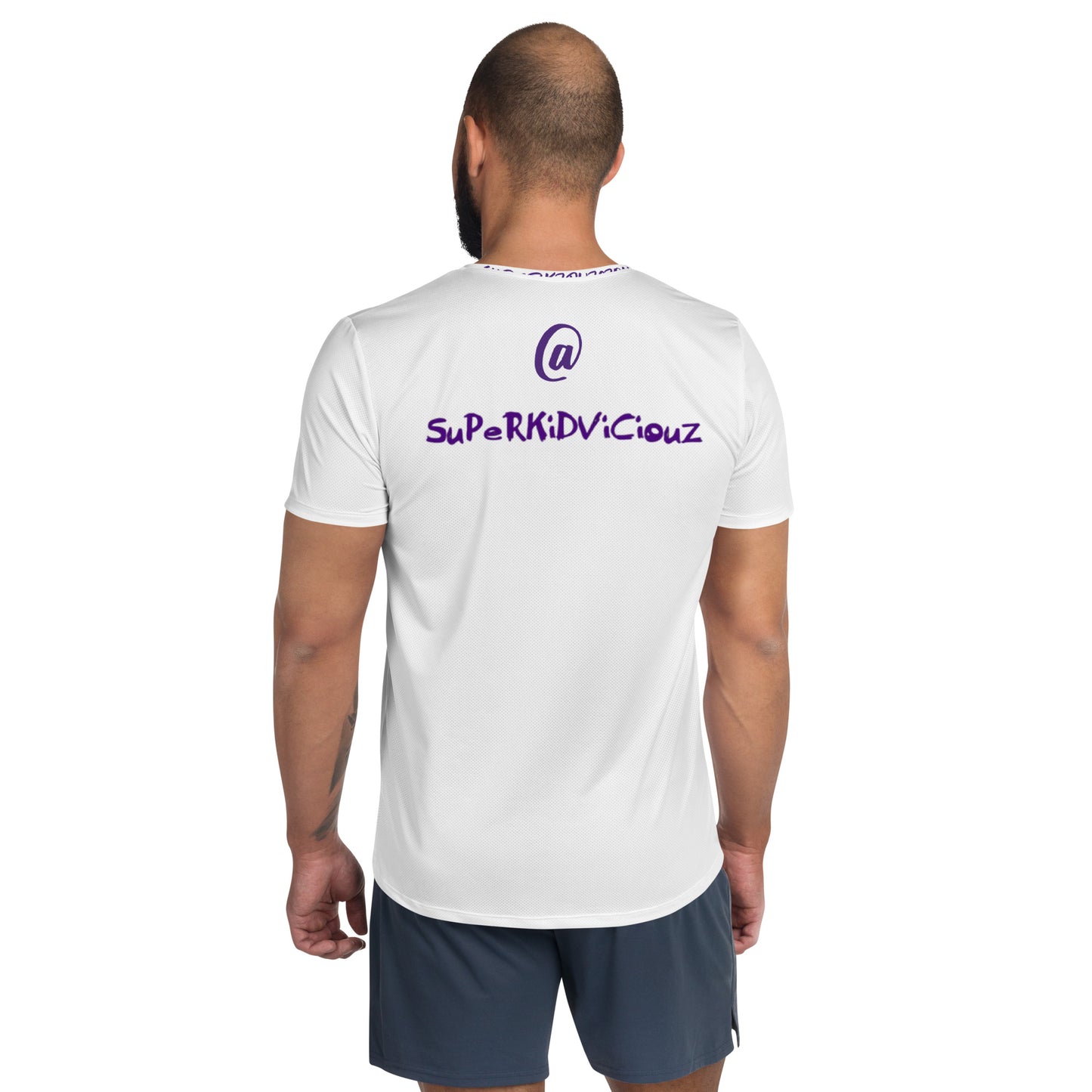 SUPAERKIDVICIOUZ All-Over Print Men's Athletic T-shirt