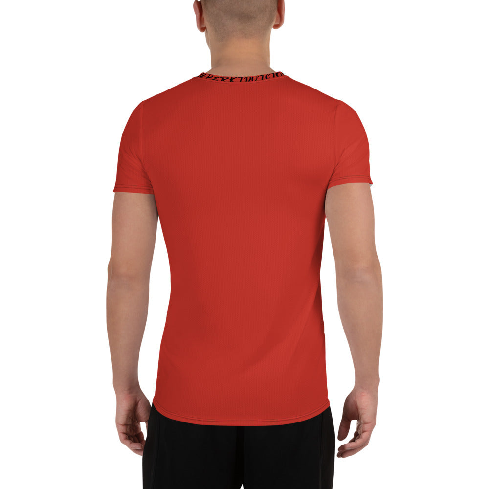 ORANGE All-Over Print Men's Athletic T-shirt