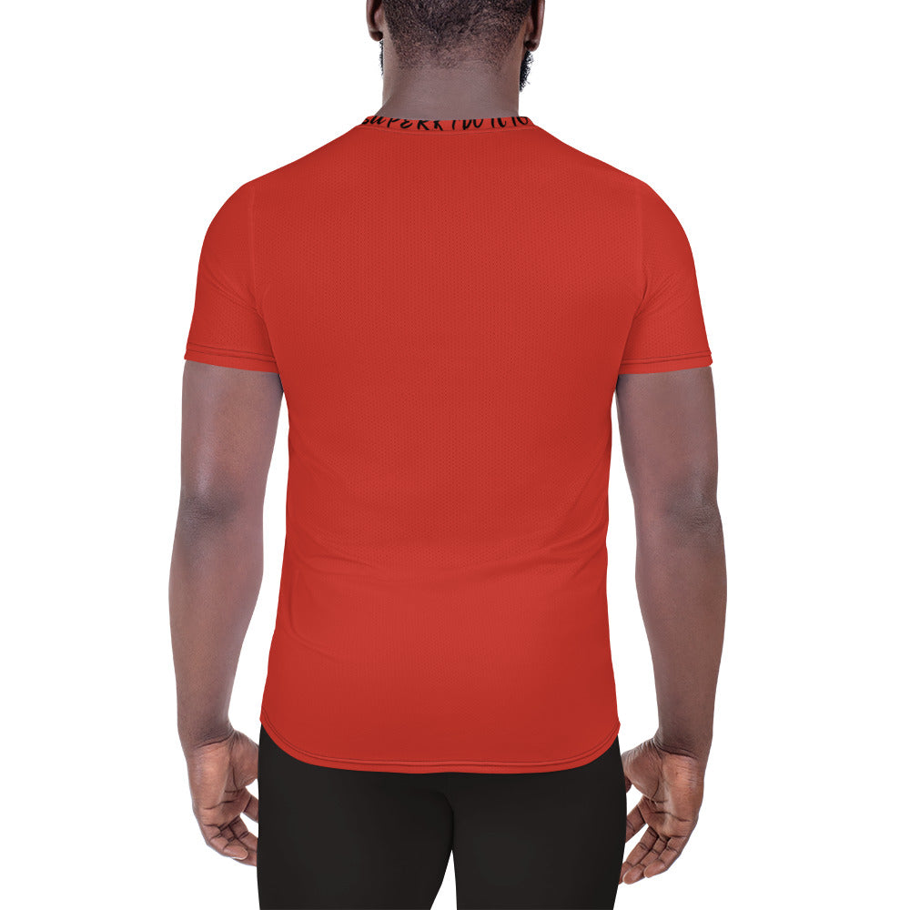 ORANGE All-Over Print Men's Athletic T-shirt