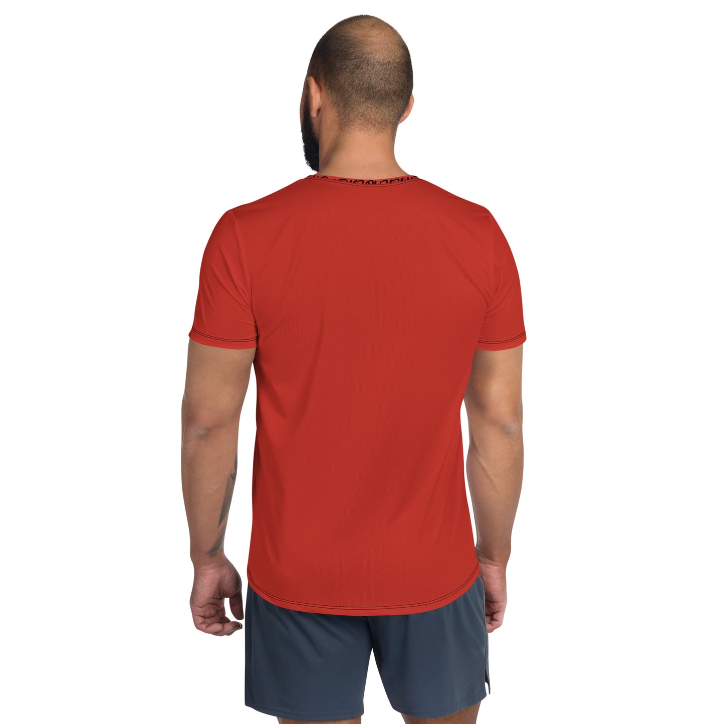 ORANGE All-Over Print Men's Athletic T-shirt