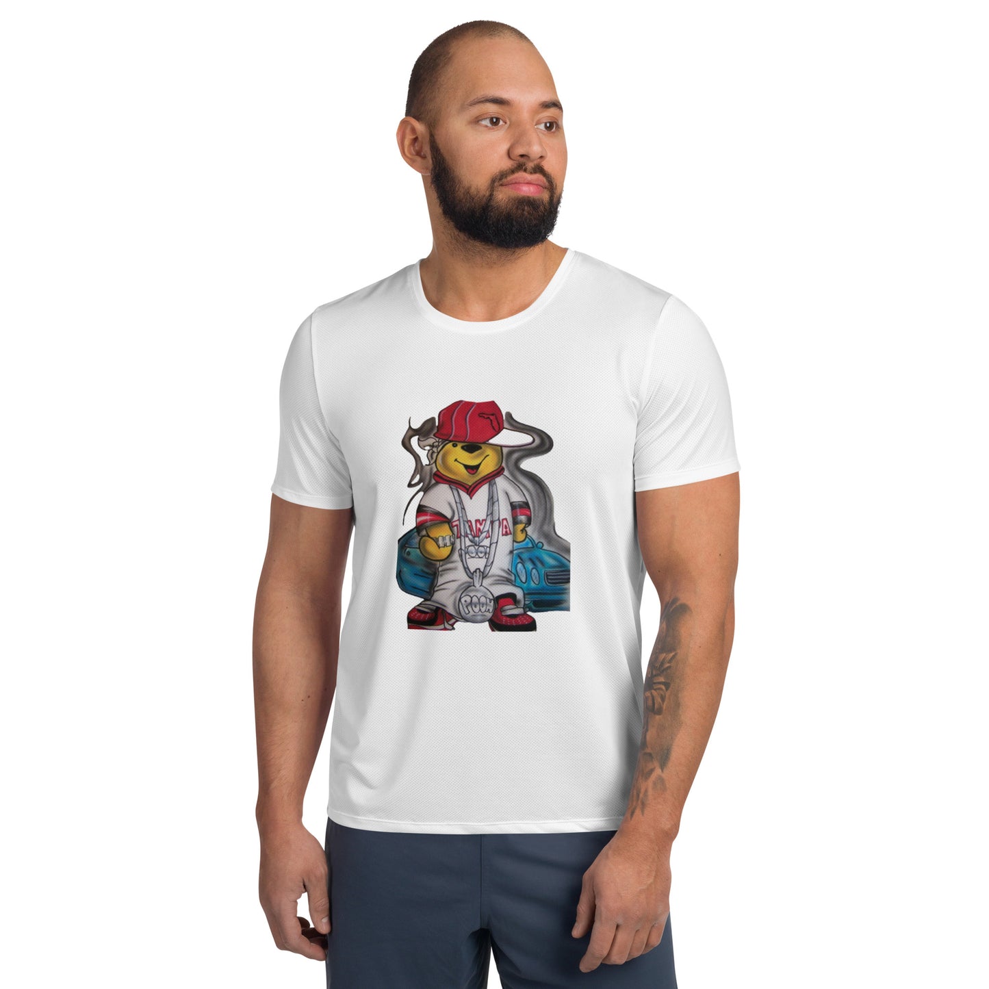 SUPA BEAR All-Over Print Men's Athletic T-shirt