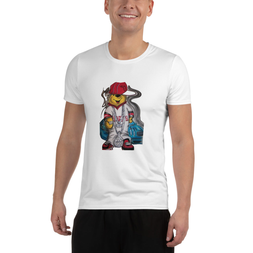 SUPA BEAR All-Over Print Men's Athletic T-shirt