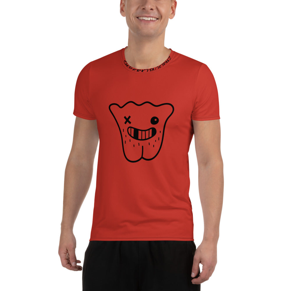 ORANGE All-Over Print Men's Athletic T-shirt