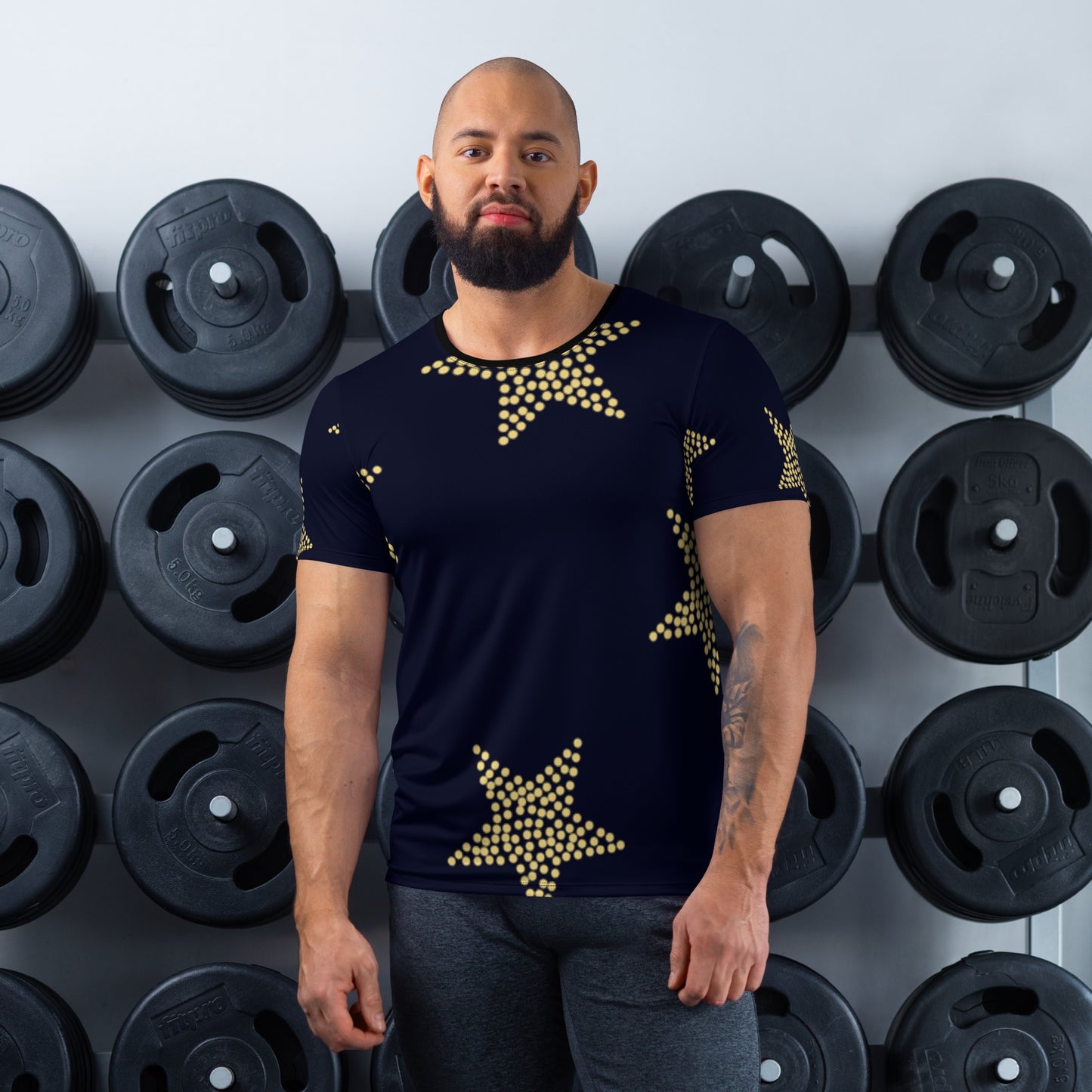 superstar All-Over Print Men's Athletic T-shirt