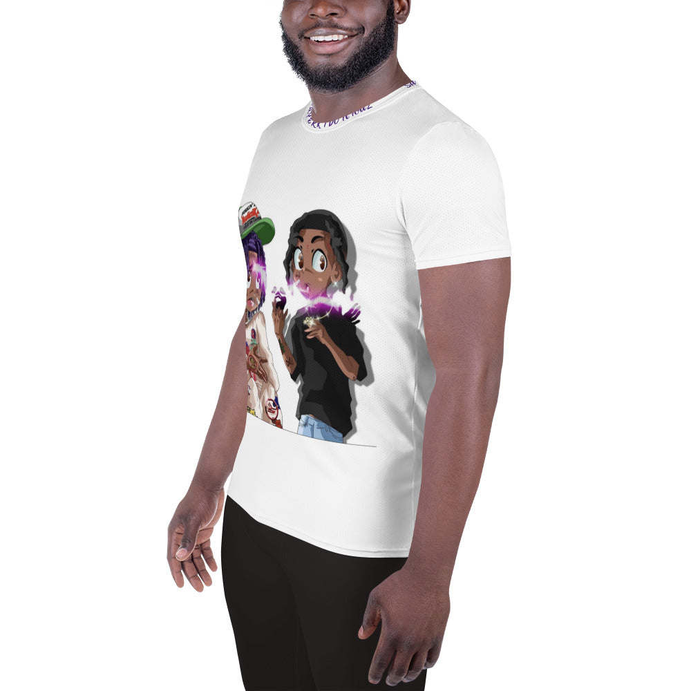 SUPAERKIDVICIOUZ All-Over Print Men's Athletic T-shirt