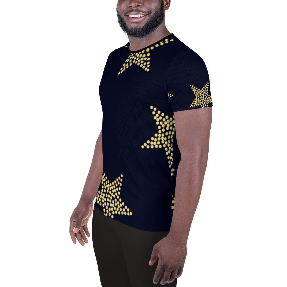 superstar All-Over Print Men's Athletic T-shirt