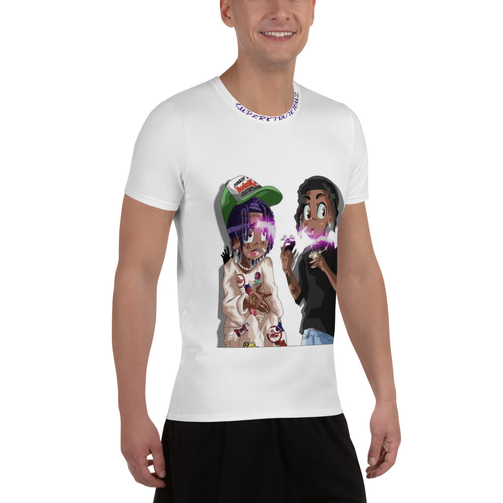 SUPAERKIDVICIOUZ All-Over Print Men's Athletic T-shirt