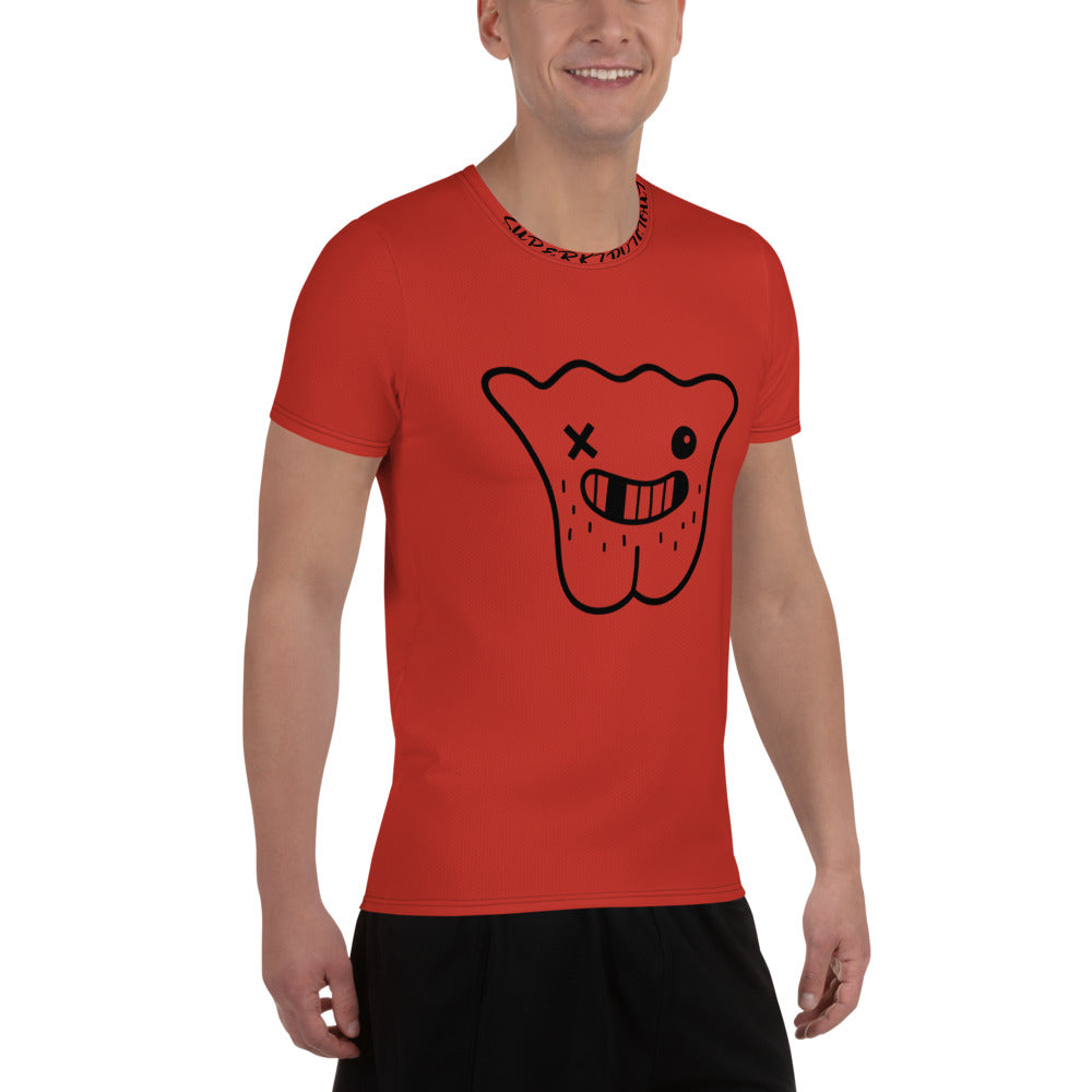 ORANGE All-Over Print Men's Athletic T-shirt