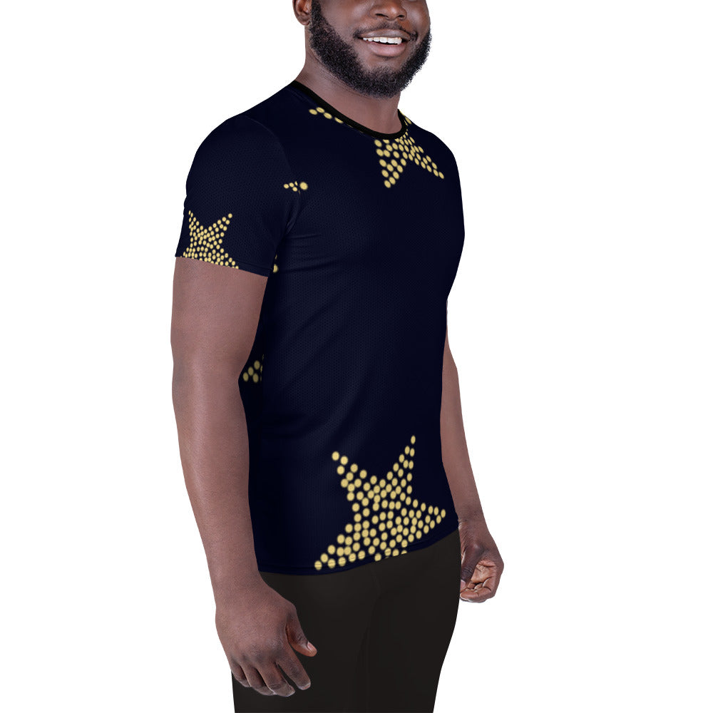 superstar All-Over Print Men's Athletic T-shirt