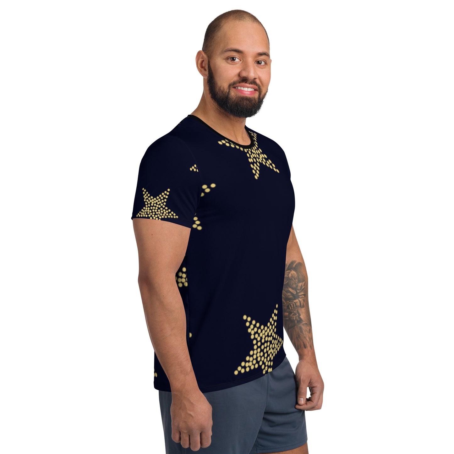 superstar All-Over Print Men's Athletic T-shirt