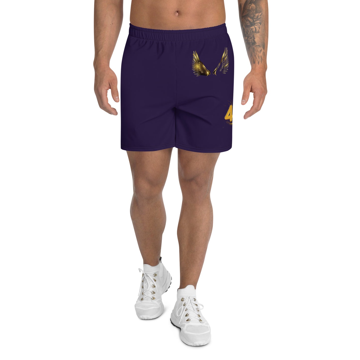 supa purple and gold Israelites Men's Recycled Athletic Shorts