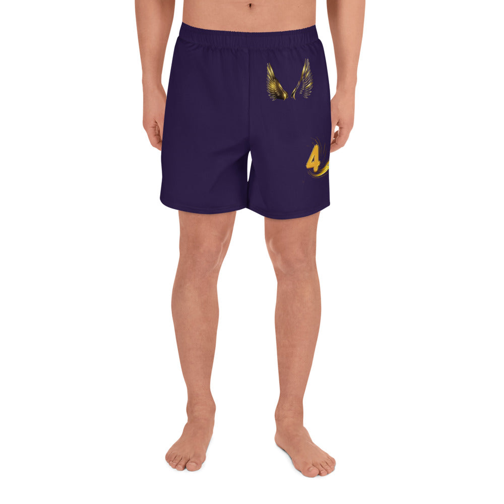 supa purple and gold Israelites Men's Recycled Athletic Shorts