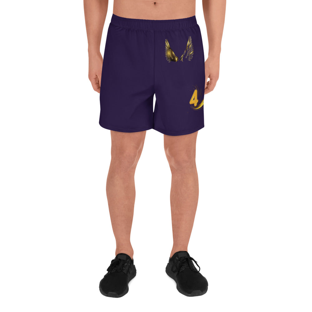 supa purple and gold Israelites Men's Recycled Athletic Shorts