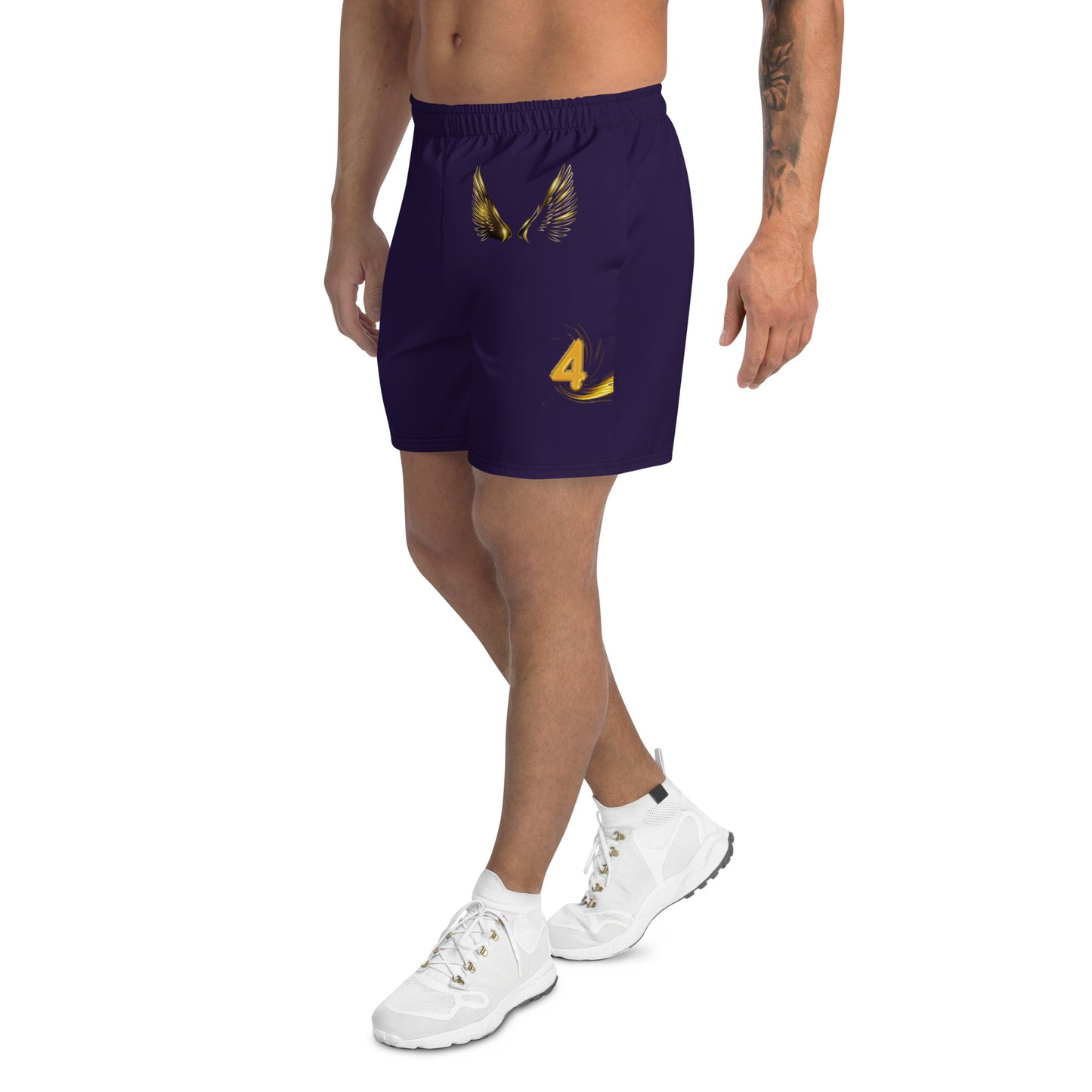 supa purple and gold Israelites Men's Recycled Athletic Shorts