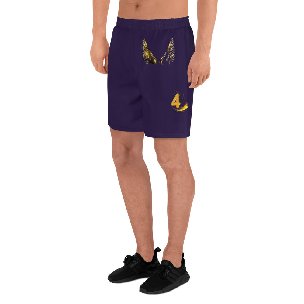 supa purple and gold Israelites Men's Recycled Athletic Shorts