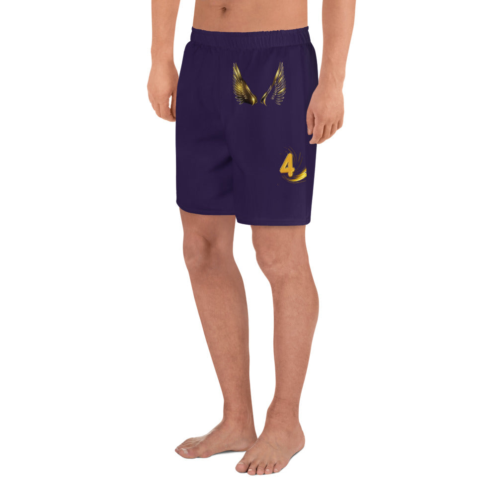 supa purple and gold Israelites Men's Recycled Athletic Shorts