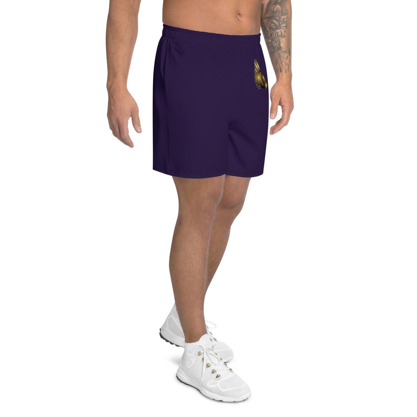 supa purple and gold Israelites Men's Recycled Athletic Shorts