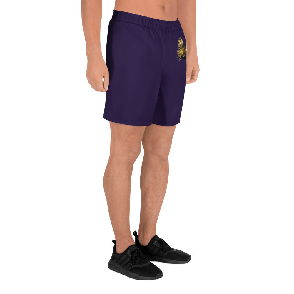 supa purple and gold Israelites Men's Recycled Athletic Shorts