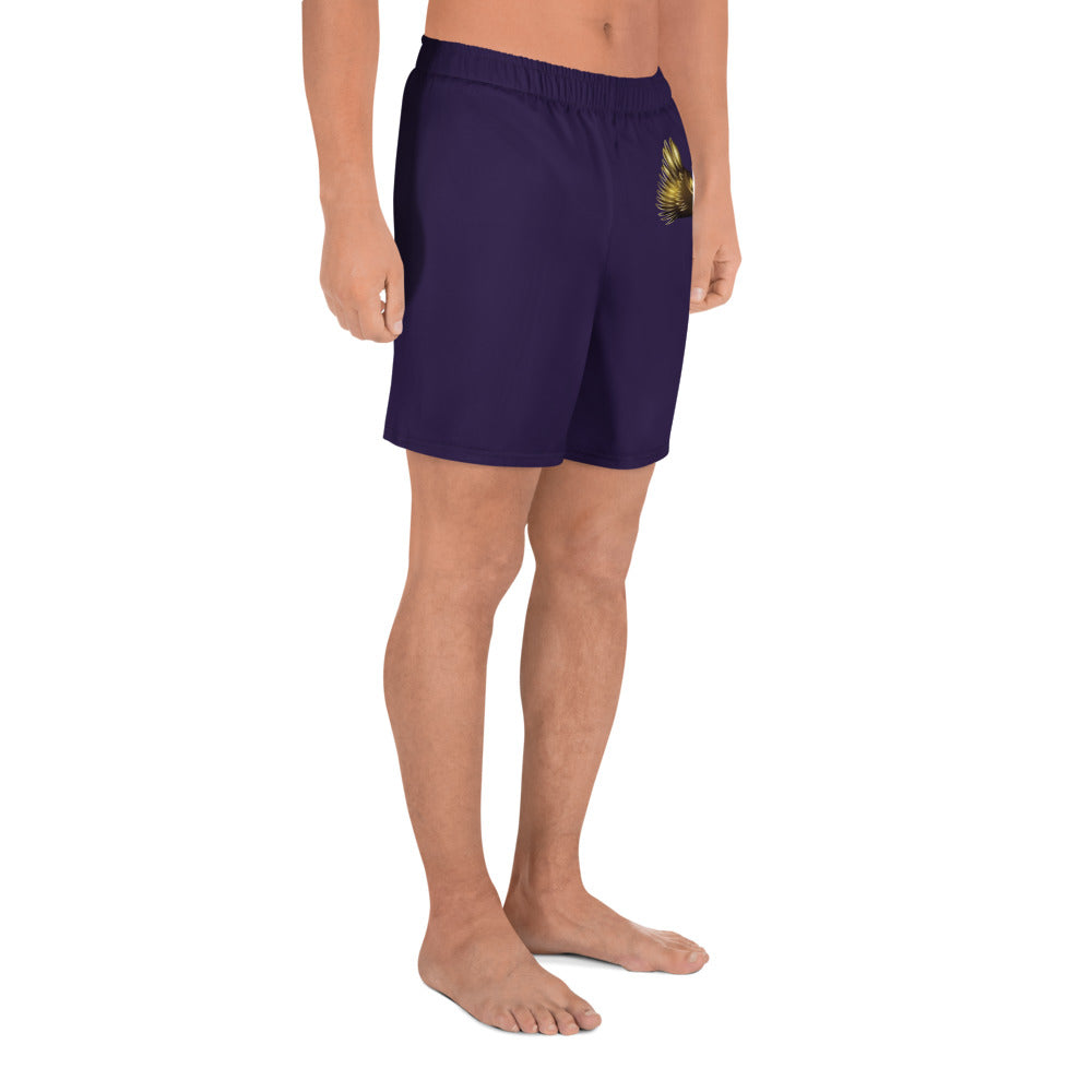 supa purple and gold Israelites Men's Recycled Athletic Shorts