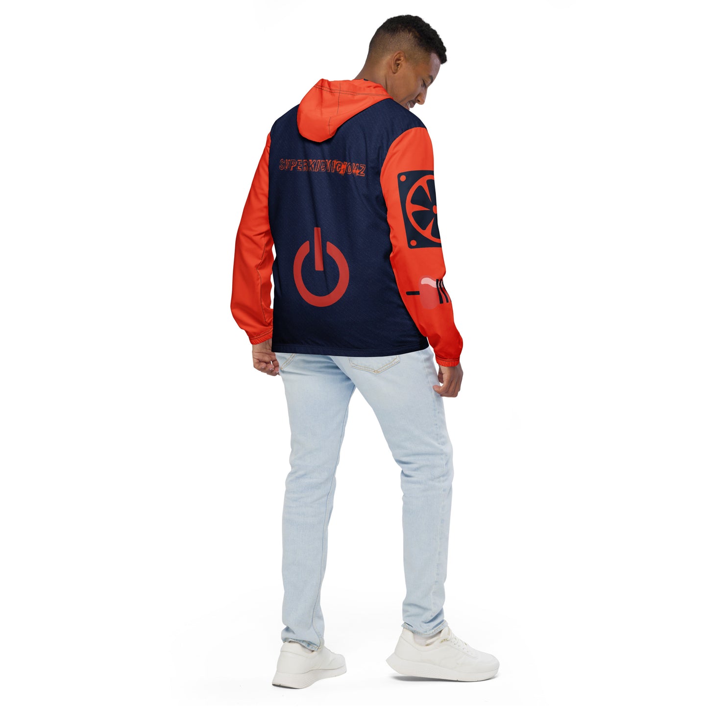 SUPA ORANGE Men’s windbreaker