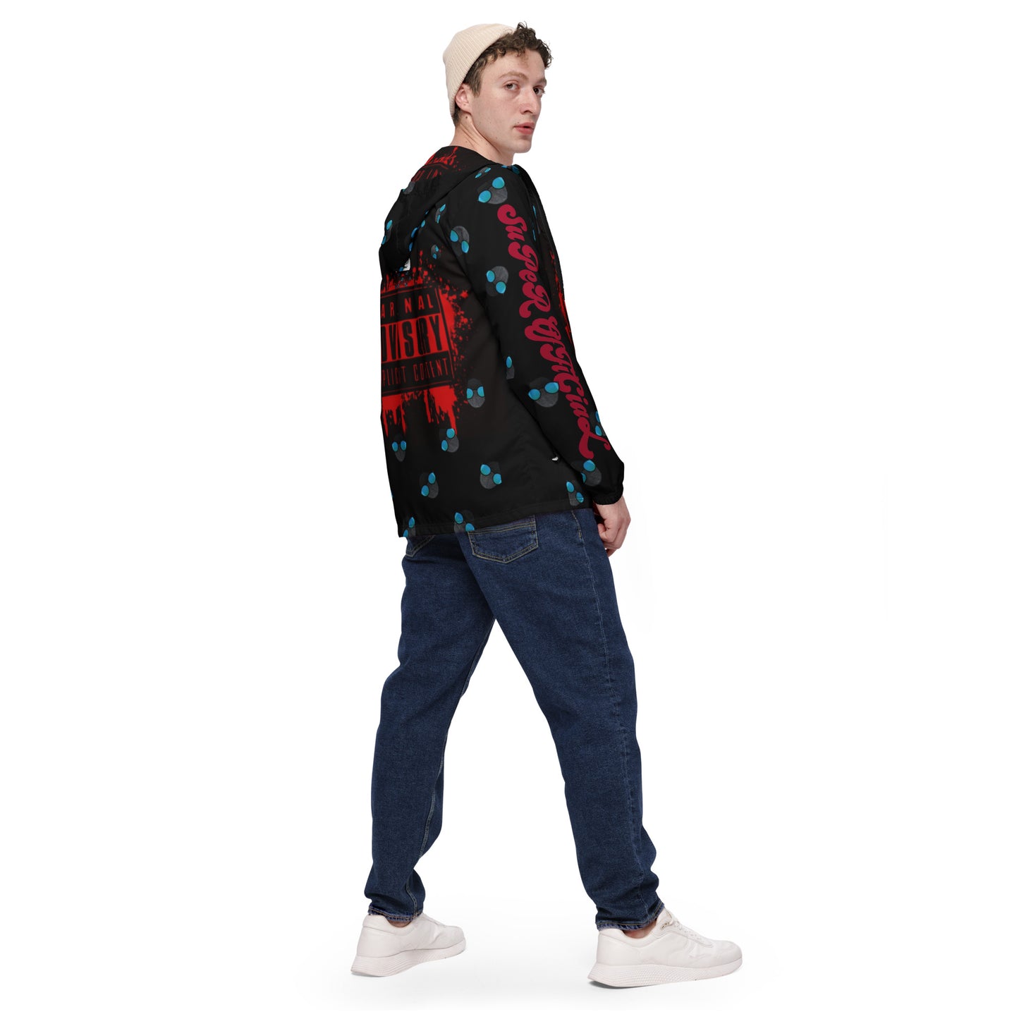 SuPeR Red lyriC Men’s windbreaker