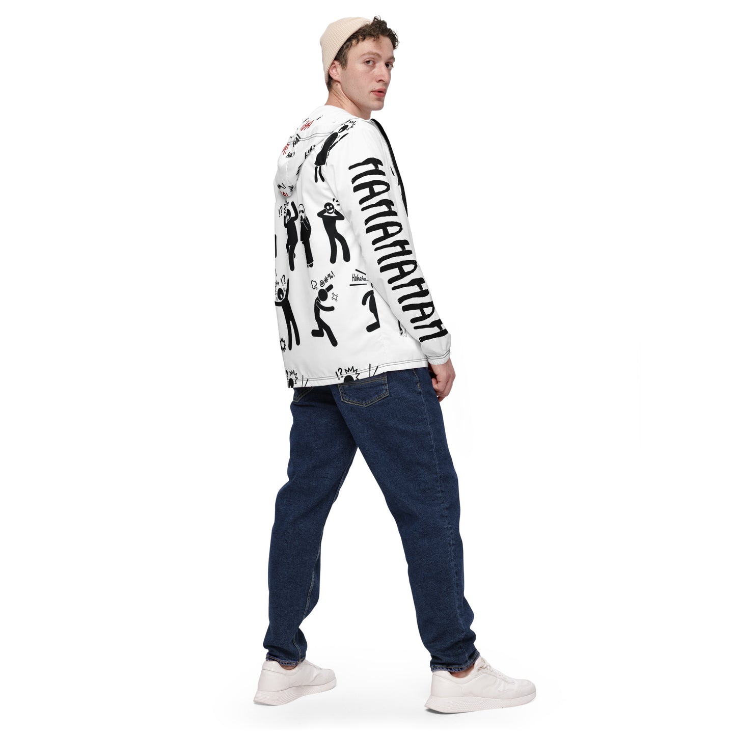 SupEr ahahaha stick Men’s windbreaker