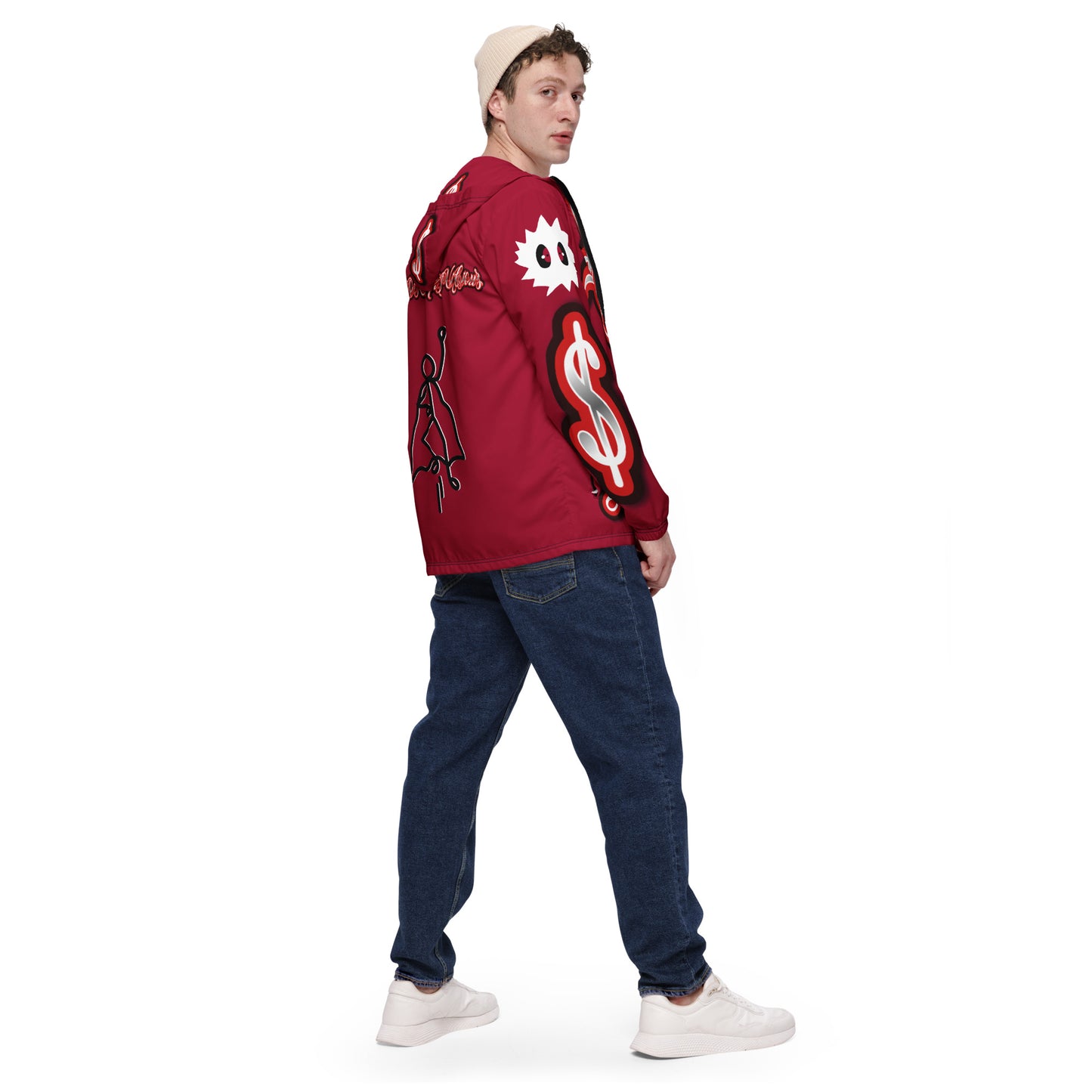 da league red Men’s windbreaker