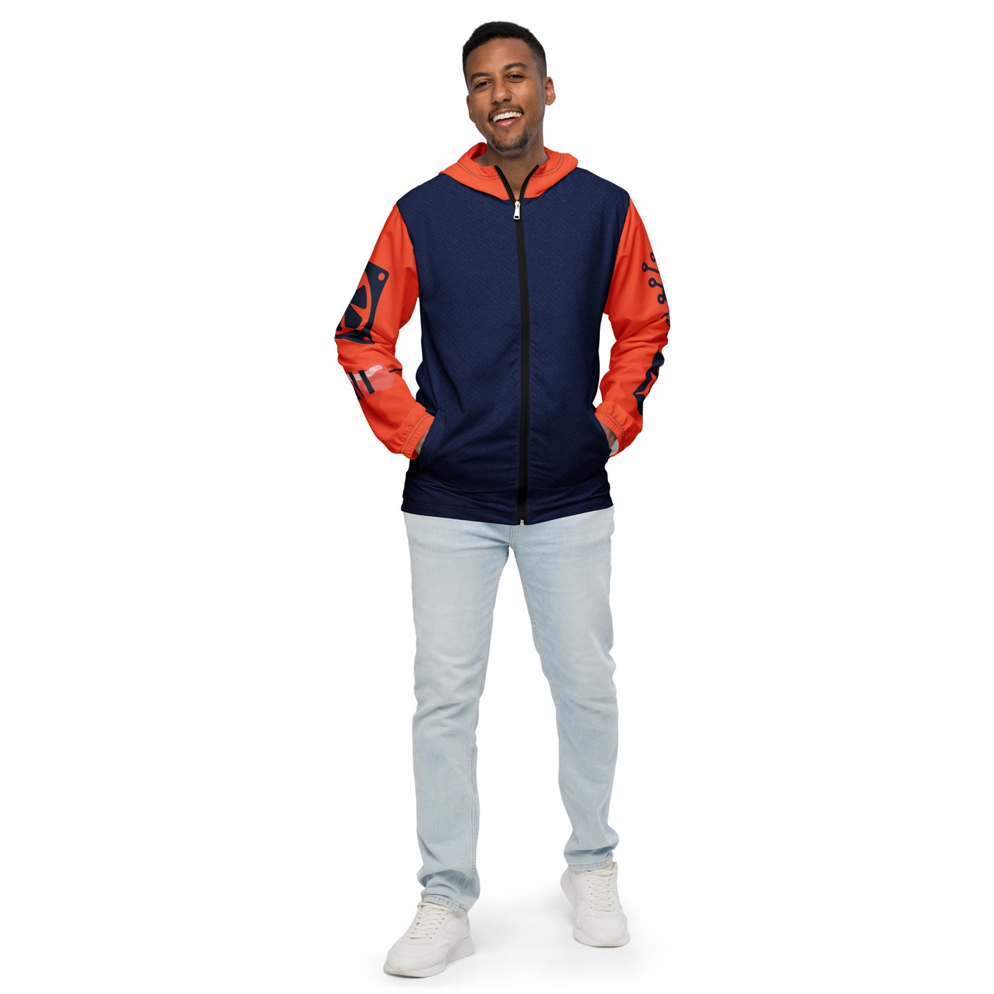 SUPA ORANGE Men’s windbreaker