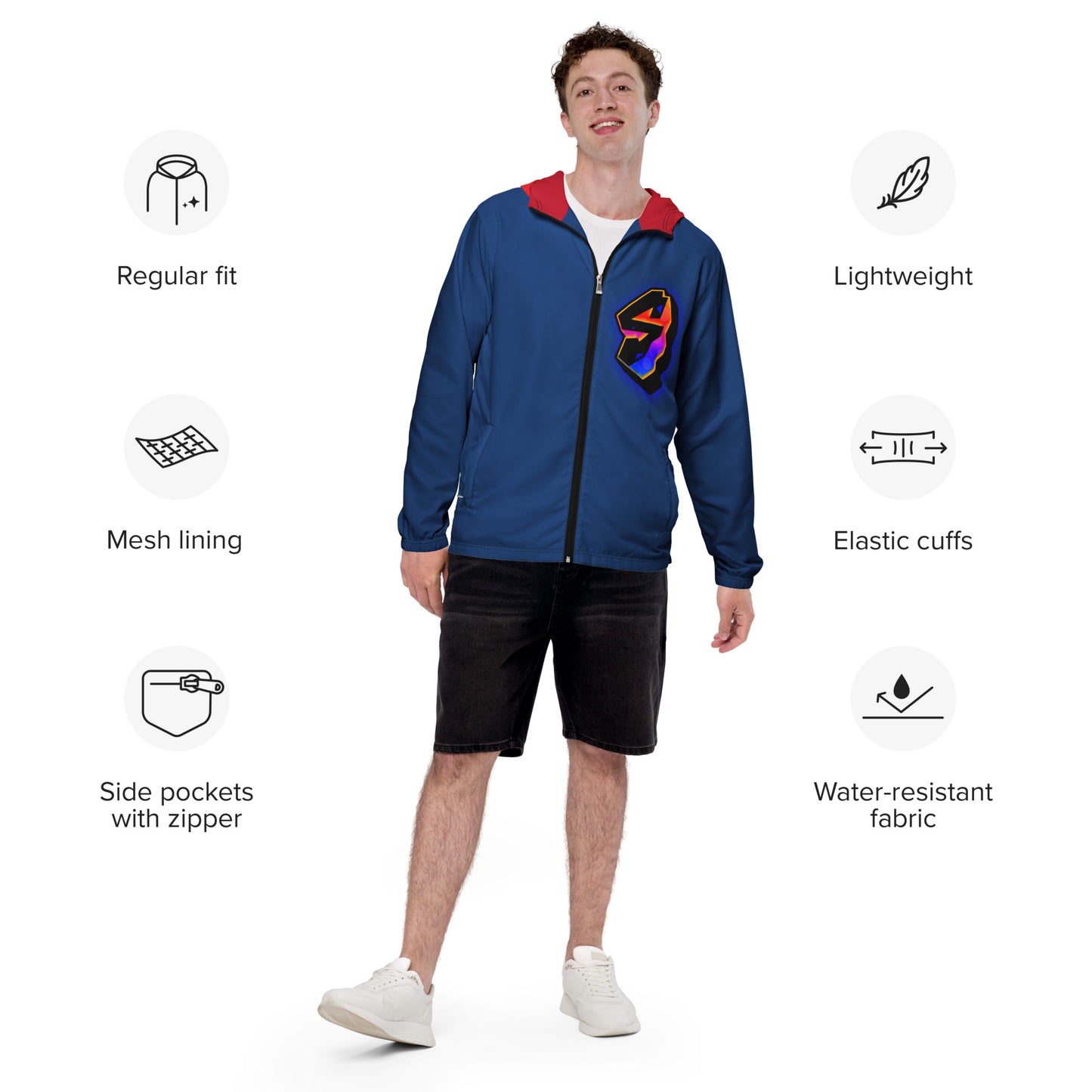 SUPAMANDALEAGUEMen’s windbreaker