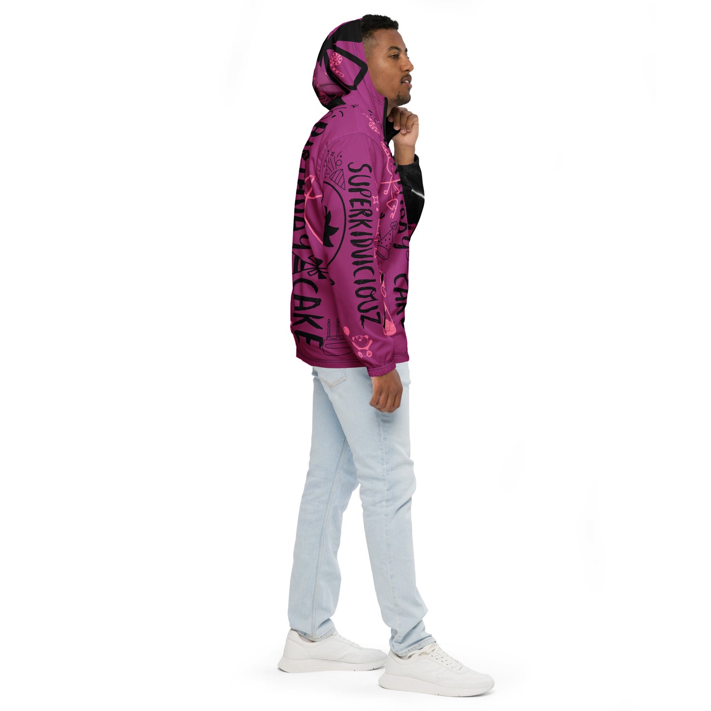 SuPeRKiDViCiouZ BIRTHDAY CAKE Men’s windbreaker