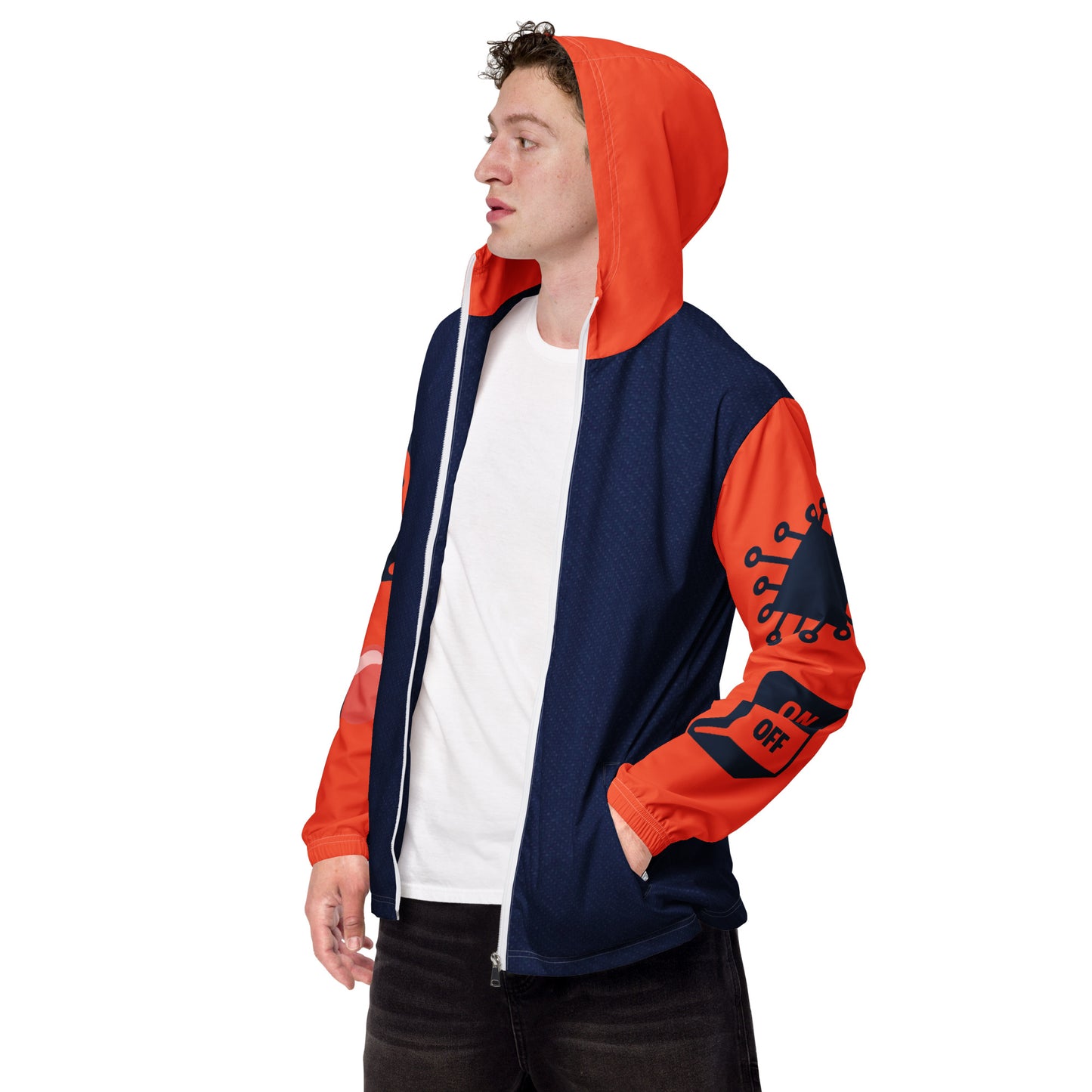 SUPA ORANGE Men’s windbreaker