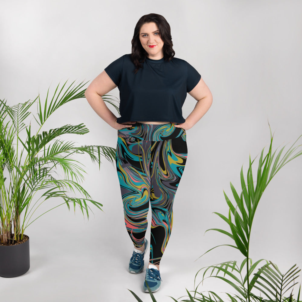 SUPA All-Over Print Plus Size Leggings