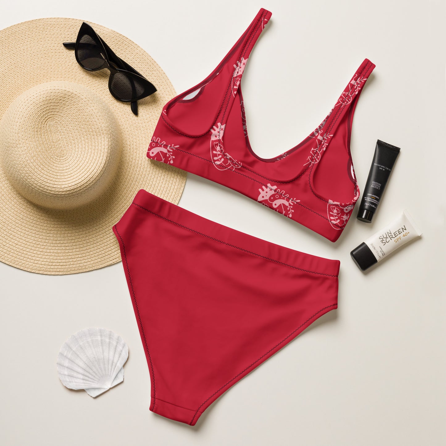 SUPA Recycled high-waisted bikini