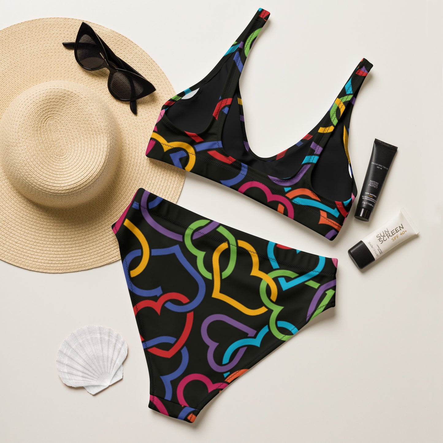 SUPA Recycled high-waisted bikini