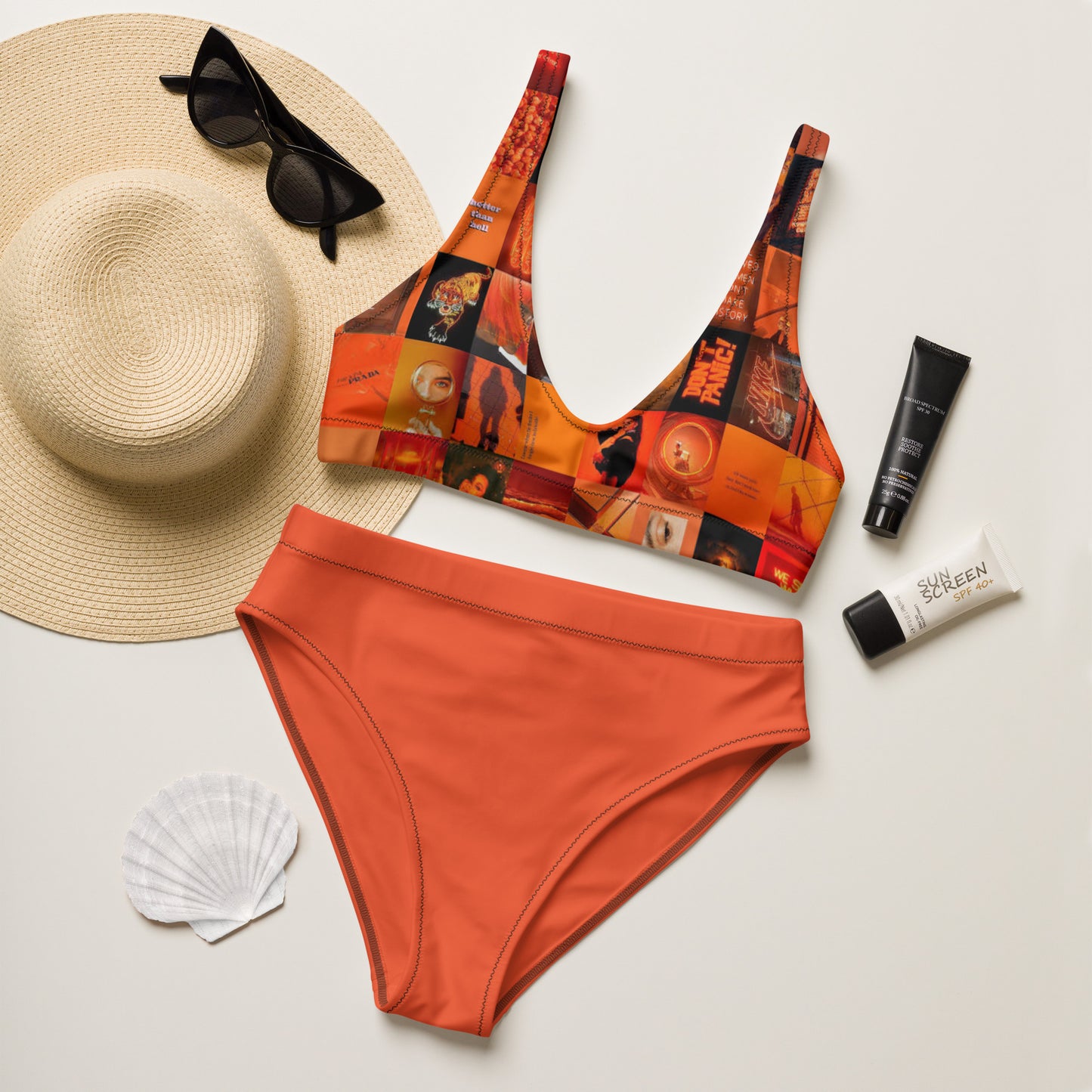 SUPA Recycled high-waisted bikini