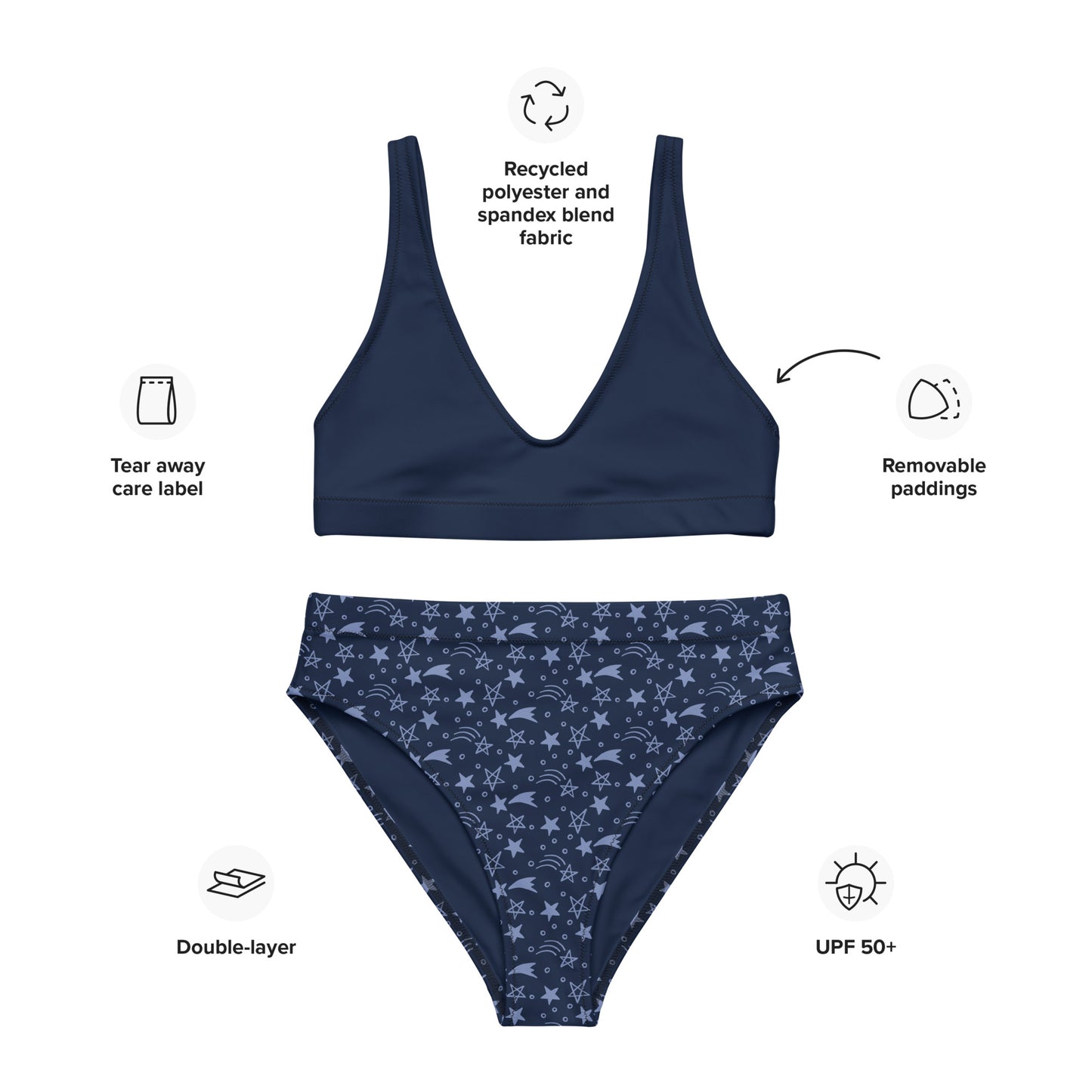 SUPA Recycled high-waisted bikini