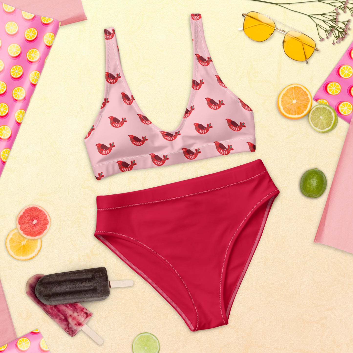 SUPA Recycled high-waisted bikini
