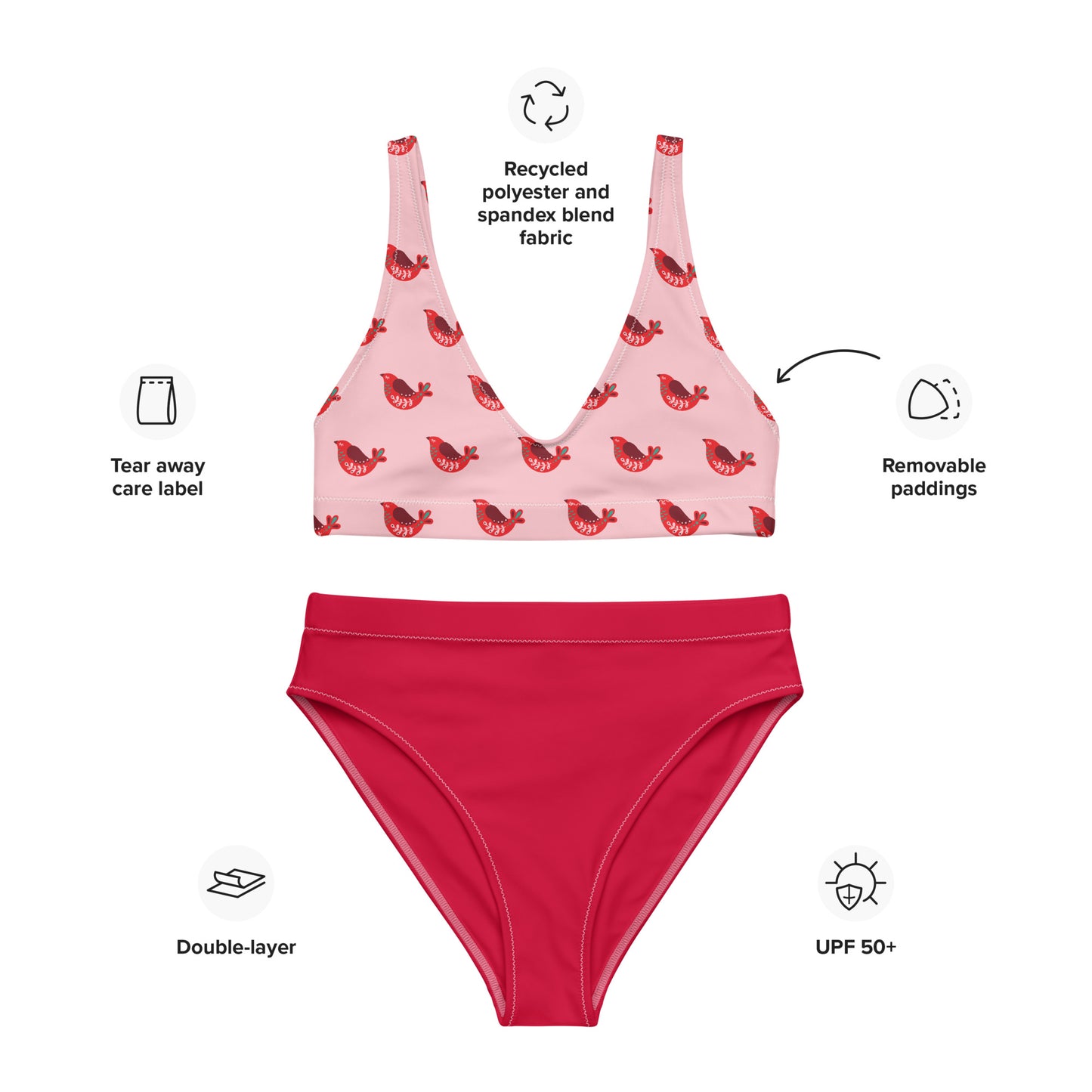 SUPA Recycled high-waisted bikini