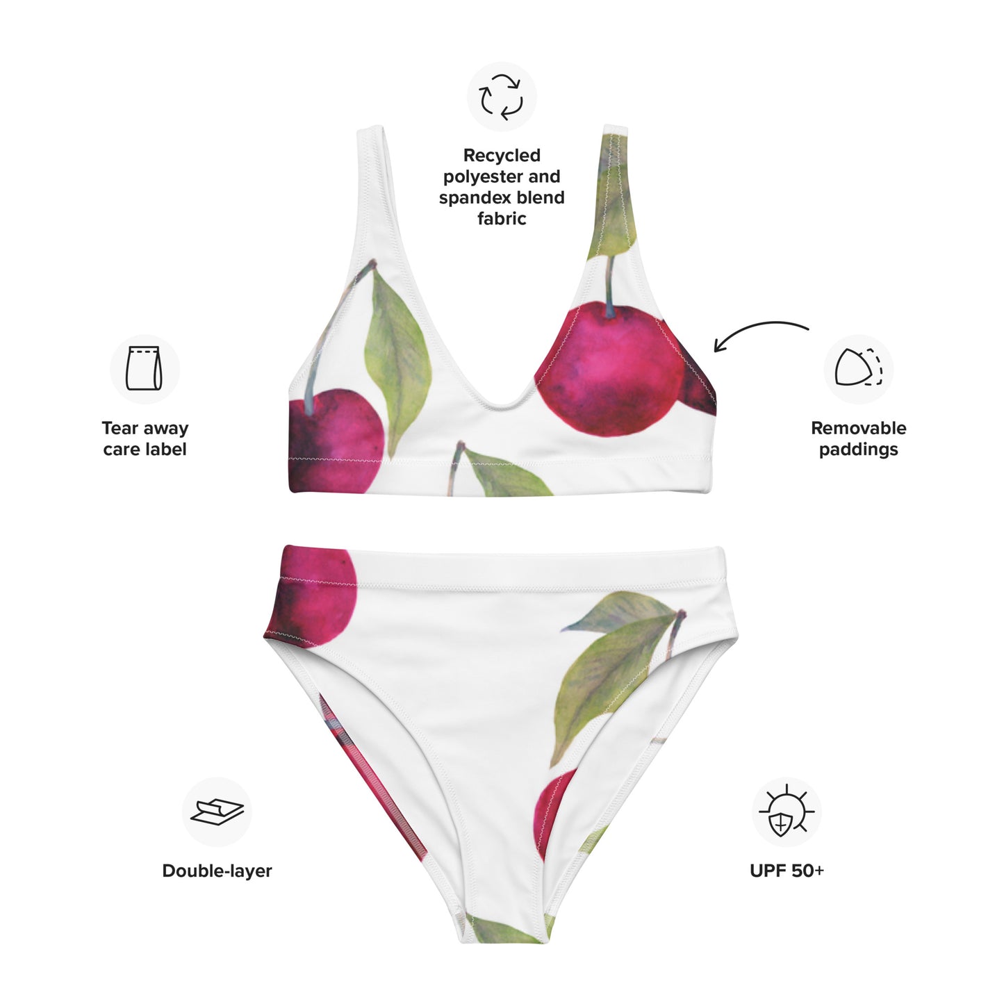 SUPA Recycled high-waisted bikini