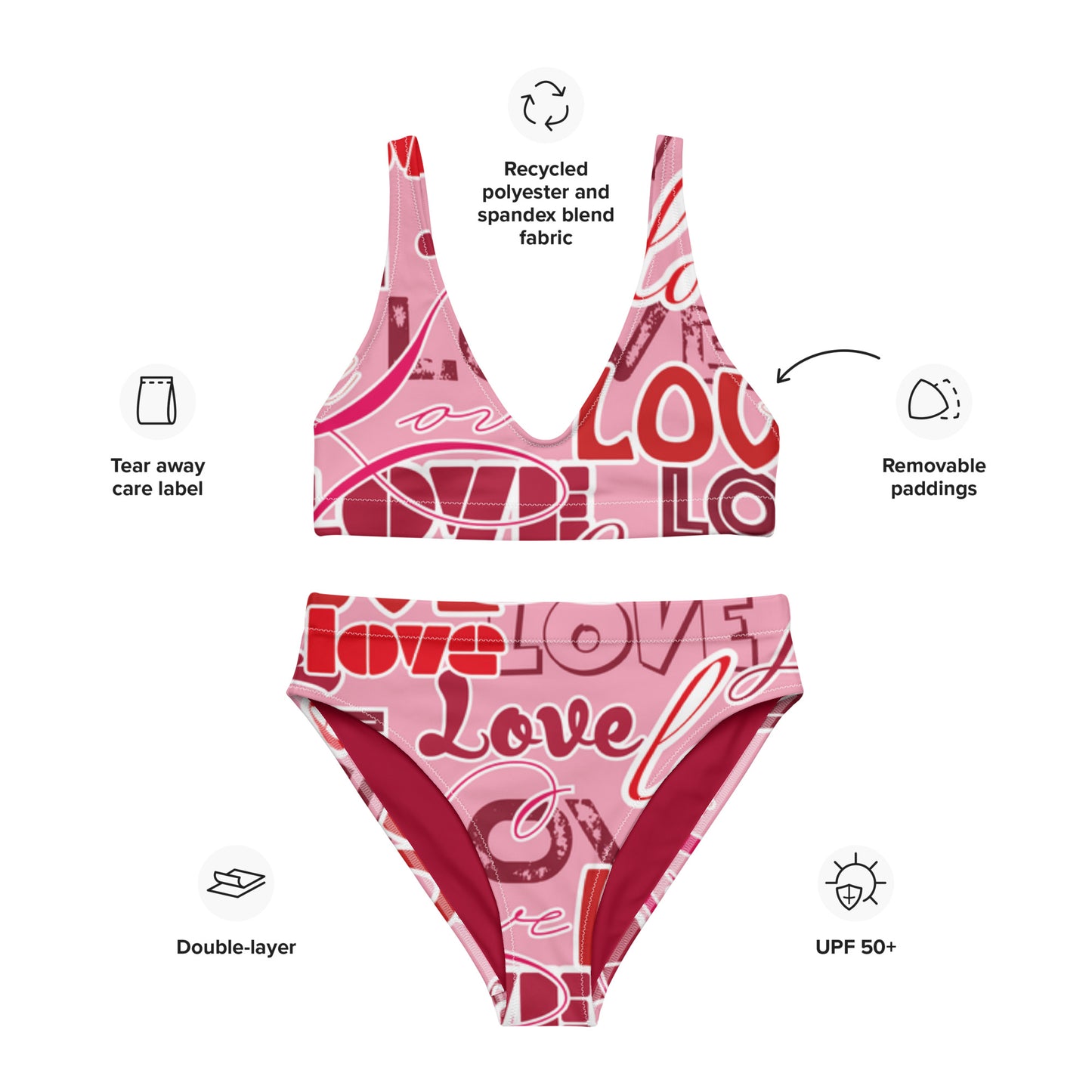 SUPA Recycled high-waisted bikini