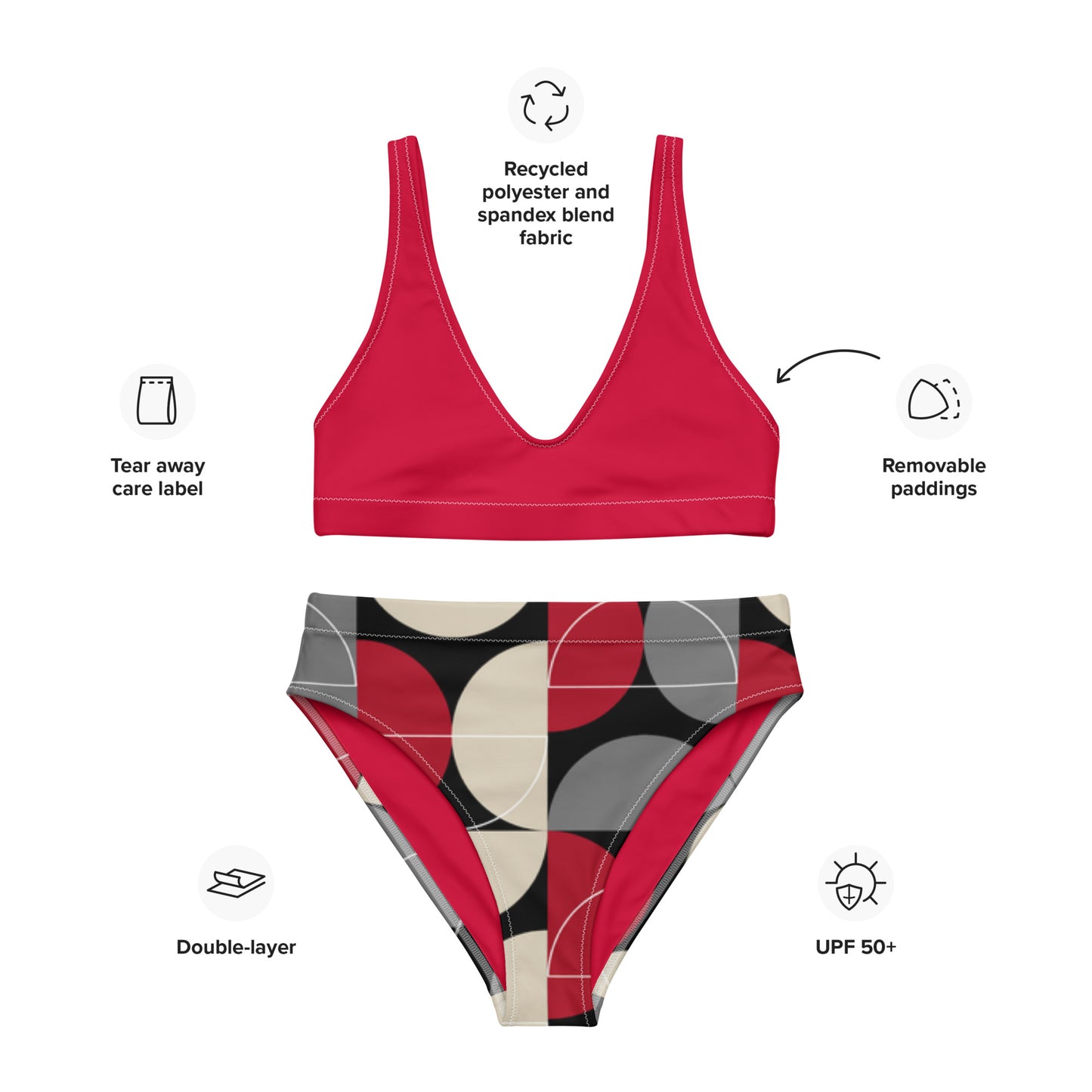 SUPA Recycled high-waisted bikini