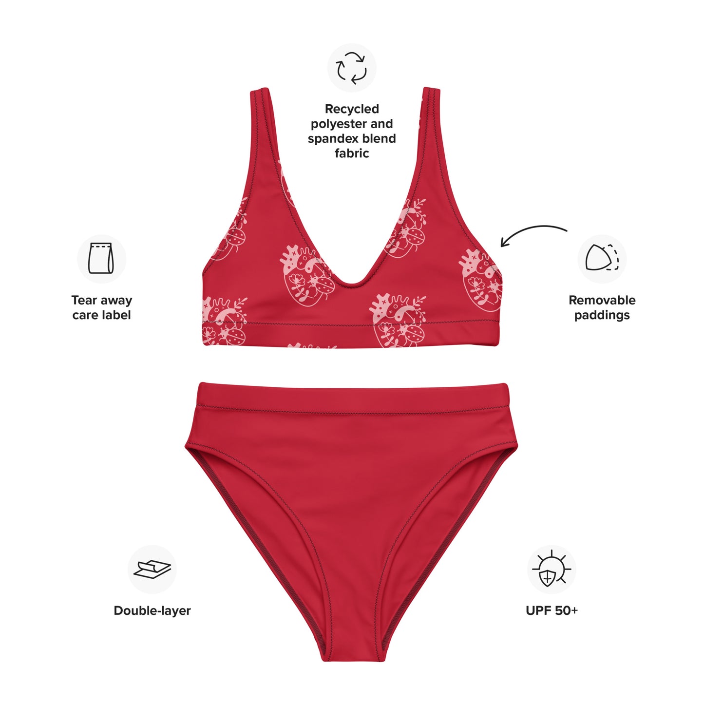 SUPA Recycled high-waisted bikini