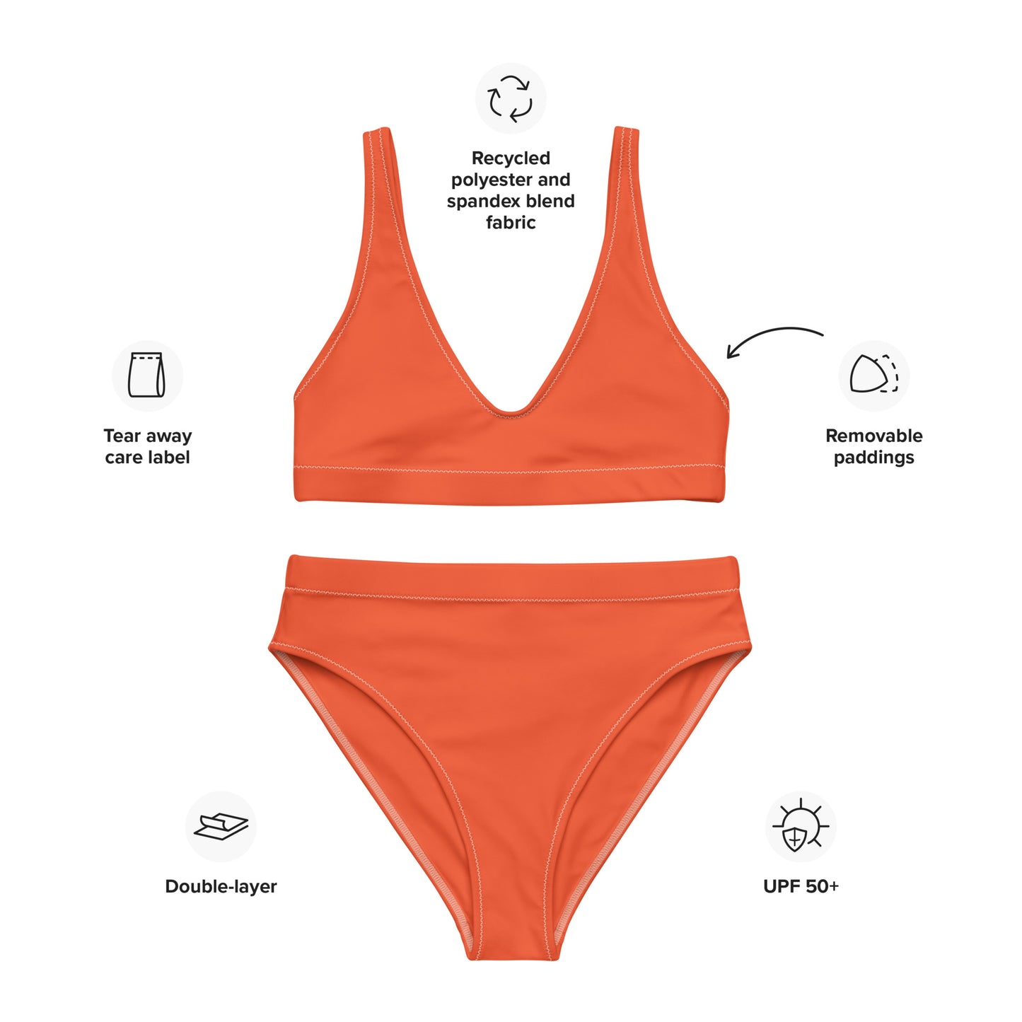 SUPA Recycled high-waisted bikini