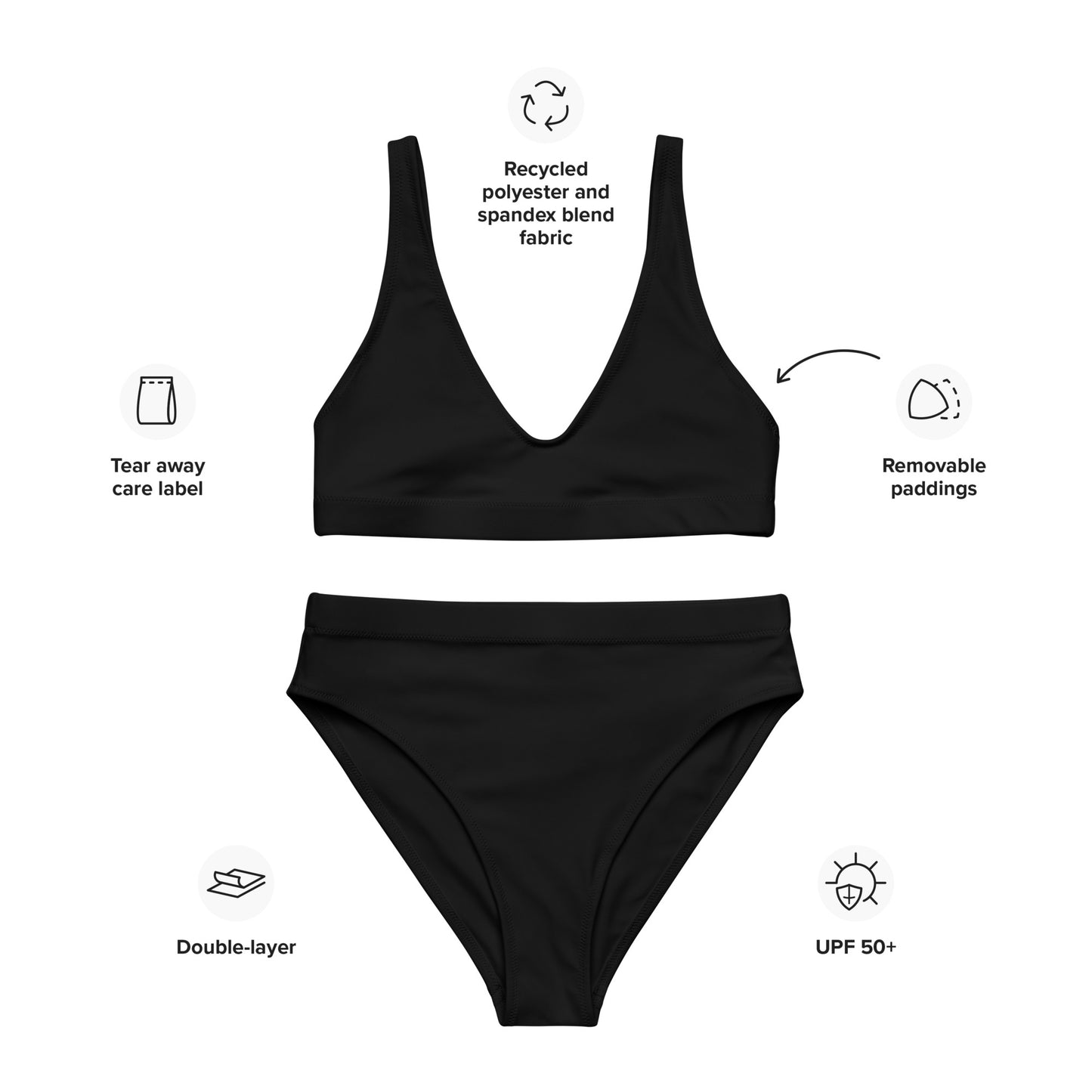 SUPA Recycled high-waisted bikini