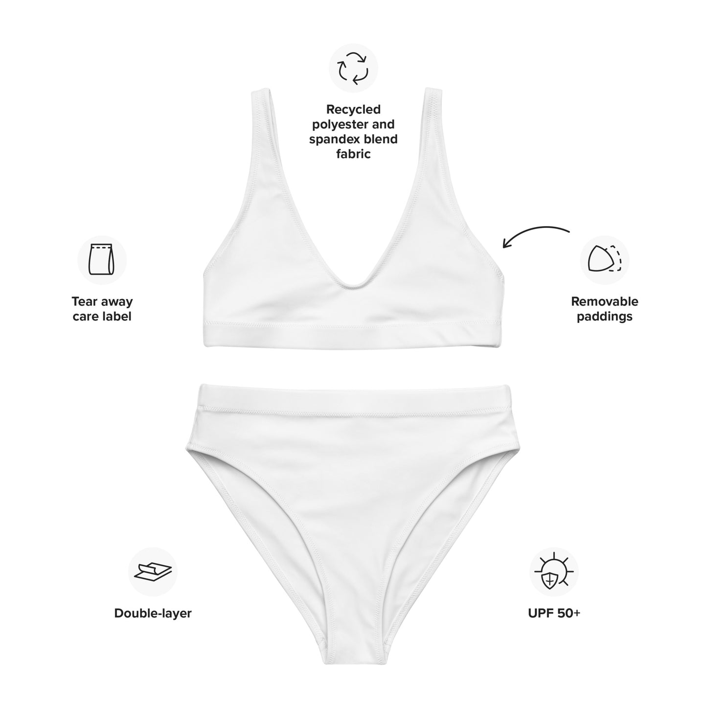 SUPA Recycled high-waisted bikini